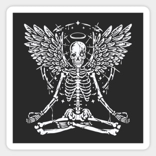 Skeleton Yoga Magnet